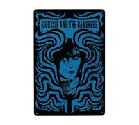 CASOWAT Siouxsie Rock and the Banshees Band, targa in metallo da parete, decorazione artistica da parete per soggiorno, bagno, cucina, 20,3 x 30,5 cm