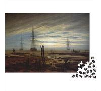 Caspar David Friedrich Puzzle museo Da 1000 Pezzi, Puzzles opere d'arte famose nel mondo Per Adulti, arte Impossible Rompicapo, Gioco Di Abilità Colorato, Regalo Per Le Vacanze O Per Il Compleanno