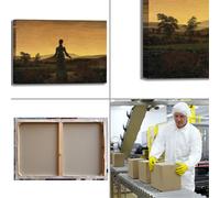 Caspar donna sol levante design quadro stampa tela dipinto telaio arredo casa