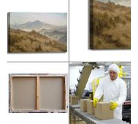 Caspar montagne Boemia design quadro stampa tela dipinto telaio arredo casa