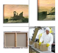 Caspar tempio di Giunone design quadro stampa tela dipinto telaio arredo casa