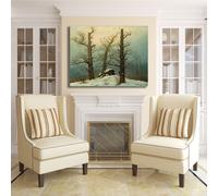 Caspar tumulo di neve design quadro stampa tela dipinto telaio arredo casa