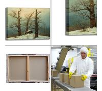 Caspar tumulo di neve design quadro stampa tela dipinto telaio arredo casa