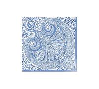 Caspari Paisley - Tovaglioli di carta a medaglione, 20 pezzi, colore: Blu
