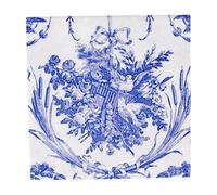 Caspari Romantic Toile - Tovaglioli da cocktail blu - 20 per confezione