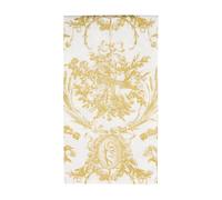Caspari Romantic Toile - Tovaglioli per ospiti, confezione da 15, colore: oro