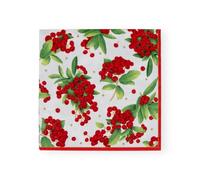 Caspari Tovaglioli di carta da tavola con motivo floreale rosso, 50,8 cm, confezione da 33 cm quadrati