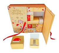 Caspe del calendario del conto alla rovescia | Calendario 'avvento per il ripieno, 24 griglie vuote hanno realizzato le tue scatole per il conto alla rovescia per la decorazione natalizia.