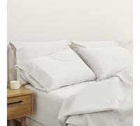 Casper Sleep - Set di lenzuola in percalle, colore: bianco
