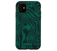 Casper The Friendly Ghost Green Psychedelic All-Over Print Custodia per iPhone 11