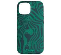 Casper The Friendly Ghost Green Psychedelic All-Over Print Custodia per iPhone 15