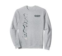 Casper The Friendly Ghost Vertical Logo Felpa, Unisex per Adulti, Grigio Melange, XL
