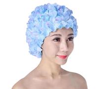 Caspetti da nuoto per donne che nuotano - cappuccio da bagno a fiori di retrò con petali floreali 3D, comodo cappello da nuoto | Accessorio per le vacanze per piscina per la spiaggia per la spiag
