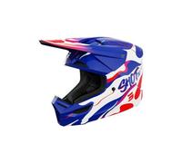 Casco da motocross per bambini Shot Furious Beast blu-rosso lucido M