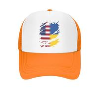 Casquette de Baseball respirante en Maille pour Adulte avec Drapeau des États-Unis et de l'Ukraine