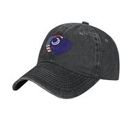 Casquette de Baseball Vintage American Fort Moultrie Flag Heart, Unisex réglable Baseball Hats Twill Plain