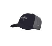 Arc'teryx - Cappello leggero e traspirante - Bird Word Trucker Hat Black/Cloud in Pelle - Taglia S/M - Nero