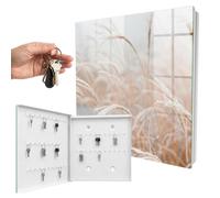 Cassa 30x30 cm Spighe di mais autunnali Porta Sinistra Bianco