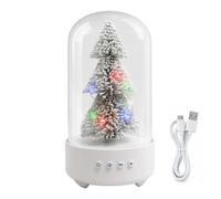 Cassa a forma di albero di Natale decorazione ricaricabile via USB con LED | Speaker wireless per esterno per tavolo da pranzo libreria scrivania ufficio camera da letto