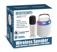 Cassa acustica wireless con microfono senza filo e luci RGB - Bontempi 490210