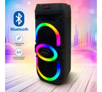 Cassa Bluetooth 340W con microfono wireless USB TF radio FM luci RGB