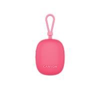 CANYON OnMove 12 - Altoparlante wireless portatile, 5 W, IPX7 impermeabile, Bluetooth 5.3, accoppiamento stereo TWS, 12 ore di riproduzione, ricarica rapida USB-C, batteria da 1200 mAh, rosa