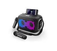 Energy Sistem Altavoz Karaoke - Bluetooth 5.4 - True Wireless - 60W - IPX4 - 8h Autonomia - Luces LED - 2 Microfonos Inalambricos - Reproductor MP3 - Color Negro