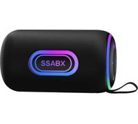 Cassa Bluetooth Portatile 30W, Potente Altoparlante Bluetooth, Doppio basso driver, 30 Ore di Autonomia, IP7 Impermeabile Speaker Bluetooth, RGB Luci, TWS Accoppiamento, AUX, TF Scheda, Nero