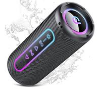 Cassa Bluetooth Potente 25W, Altoparlante Bluetooth con Doppio Driver Basso, 24H Autonomia, 5 RGB Modalità, Accoppiamento TWS, IPX7 Impermeabile, Supporto AUX/TF, Speaker Bluetooth per Feste e Viaggi