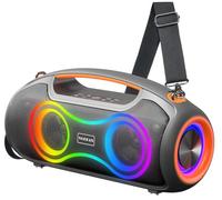 Cassa Bluetooth Potente Portatile (180W MAX),Altoparlante bluetooth Wireless configurazione 2*woofer 2*tweeter,Bluetooth 5.3,24H,IP65 Impermeabile,luci RGB,Bassi Profoni,DSP/ECHO/TF/USB