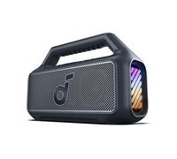 Soundcore Boom 2 di Anker, Cassa Bluetooth Potente Portatile 80 W, IPX7 | 24 Ore, Subwoofer con BassUp 2.0, Luce LED, USB-C ed EQ Personalizzato, Ideale per Campeggio, Spiaggia e Giardino,Nero