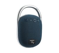 Techly ICASBL321BL Altoparlante Bluetooth 5.3, 5W TWS, LED USB MicroSD MP3 Blu