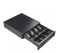 cassa, Cassetto for contanti leggero for registratore di cassa compatto che conserva in modo sicuro i con 4 slot for banconote e for monete(Noir)