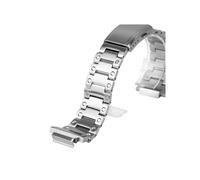 Cassa/cinturino in acciaio inossidabile modificato, adatto for Casio Small Square GW-B5600DW(Silver strap)