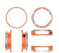 Cassa con lunetta in metallo per CMF BY NOTHING Watch Pro 3 smartwatch Design minimalista Resistente ai graffi e agli urti Copertura protettiva completa Anello rigido di ricambio (Arancione)