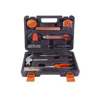 Cassa degli attrezzi Set di utensili manuali for falegnameria ed elettricista, cassetta degli attrezzi, set combinato for uso domestico(11)