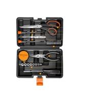 Cassa degli attrezzi Set di utensili manuali for falegnameria ed elettricista, cassetta degli attrezzi, set combinato for uso domestico(10)