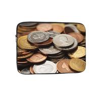 Cassa del computer portatile della moneta di valuta 10 pollici, manicotto del computer portatile TSA antiurto protettivo caso del notebook resistente all'acqua copertura del trasporto del computer