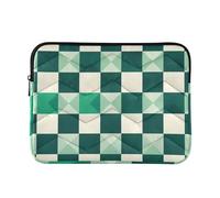 Cassa Del Manicotto Del Computer Portatile 13-14 Pollice Concise Casi Del Computer Per Il Computer Portatile Gingham Crema Giada per Gli Uomini Donne estuche