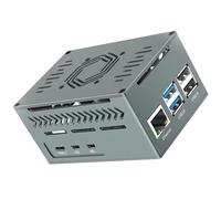 Cassa del metallo con il raffreddamento di alluminio del fan dei dispositivi di raffreddamento attivi ufficiali con il fan ed i dissipatori di calore per 5 sviluppo Embeddeds