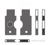 Cassa del metallo per YubiKey 5C NFC durevole guscio protettivo con portachiavi Anti-graffio e Drop-resistente di stoccaggio della copertura，Gray