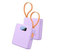 Cassa della batteria per 21700 celle, Pu rple 22.5W | Potere di sostegno Shell di 3 cellule con la finestra di visualizzazione e l'uso portatile del cavo di tipo C