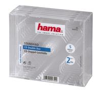 Cassa di archiviazione per CD Hama Double Jewel Case Pack 5 Trasparente