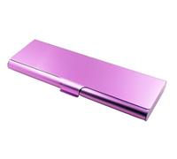 Cassa di matita di alluminio di logo su ordinazione - contenitore di regalo della cancelleria dello studente del metallo/della penna, superficie anodizzata per la promozione di pubblicità, rosa