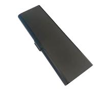 Cassa di matita di alluminio di logo su ordinazione - contenitore di regalo della cancelleria dello studente del metallo/della penna, superficie anodizzata per la promozione di pubblicità, Nero