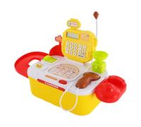 Cassa giocattolo per bambini con accessori, per imparare a calcolare a | Set educativo per giochi di ruolo - Apprendimento interattivo con accessori realistici e design sicuro per la creatività