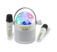 Bontempi | Cassa Wireless con Doppio Microfono e Luci LED da Discoteca, 18,5x17x12 cm