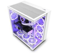 Cassa medio-torre - NZXT - H9 Flow - Raffreddamento avanzato - 4 ventole F120mm - Bianco