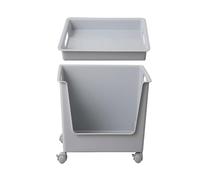 Cassa multiuso di stoccaggio con la cassa di stoccaggio della plastica delle rotelle con il rullo per un facile accesso e organizzazione