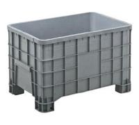 Cassa Pallet Contenitore Bins Sovrapponibile Plastica lt.300 cm100x64 Alimentare